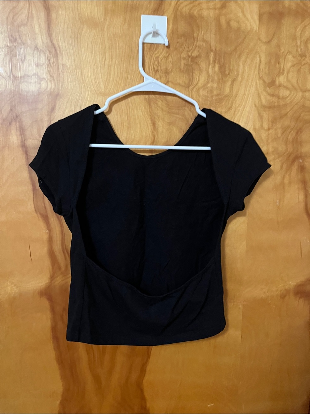 open-back edikted black crop top